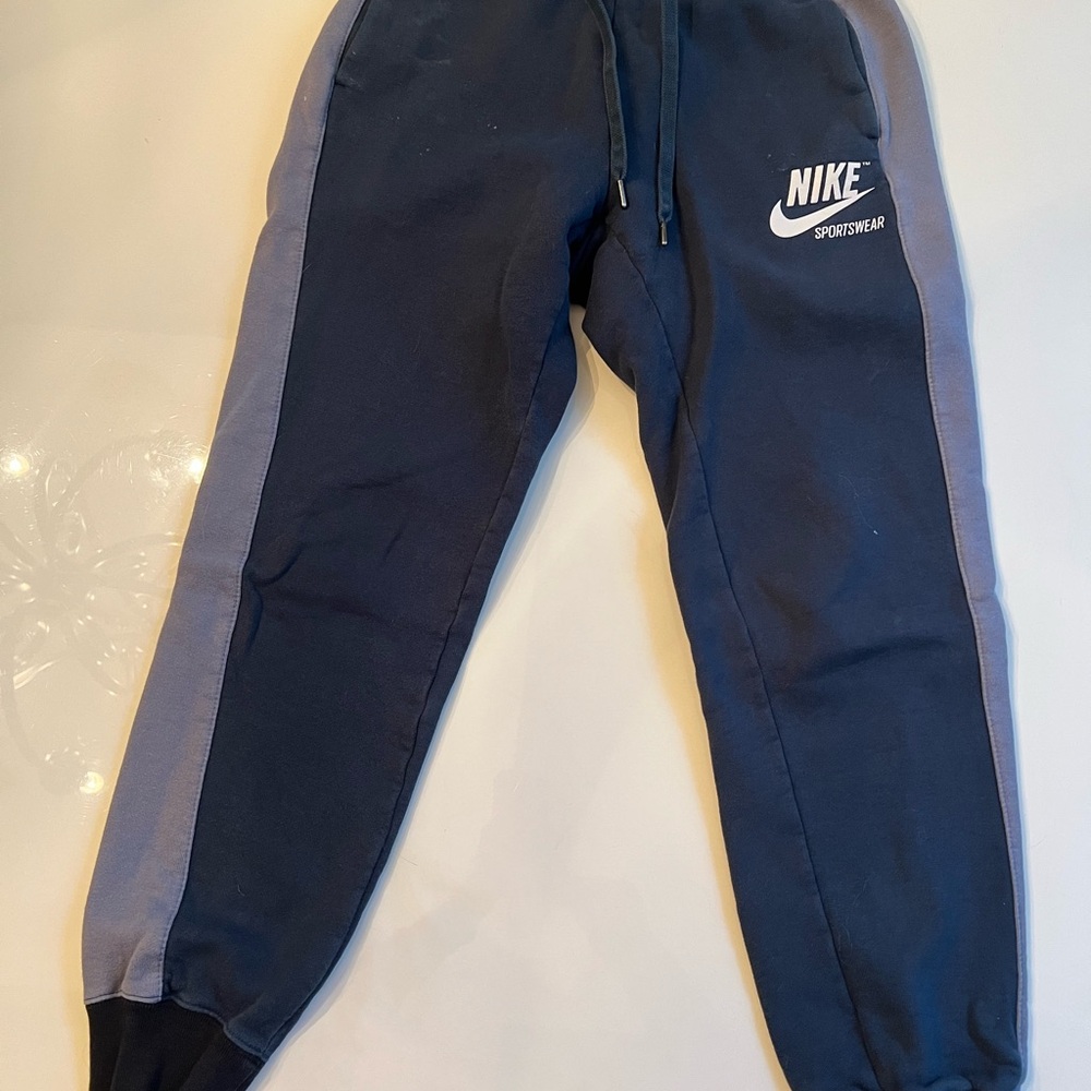 Nike Navy and Gray Joggers